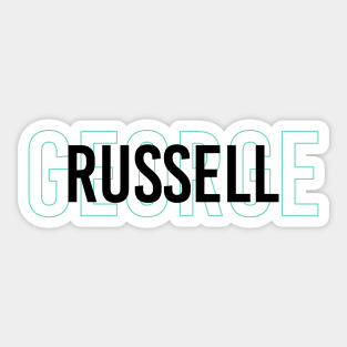 George Russell Driver Name - 2022 Season #3 Sticker